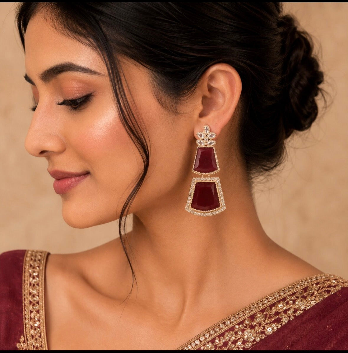 Luna Luxe™ Premium Crystal Statement Drop Earrings | Luxury Party & Wedding Wear for Women