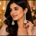 Luna Luxe™ Premium Crystal Long Statement Earrings | Luxury Party & Wedding Wear for Women
