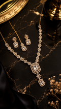 Luna Luxe™ Royal Emerald Crystal Necklace & Earrings Set