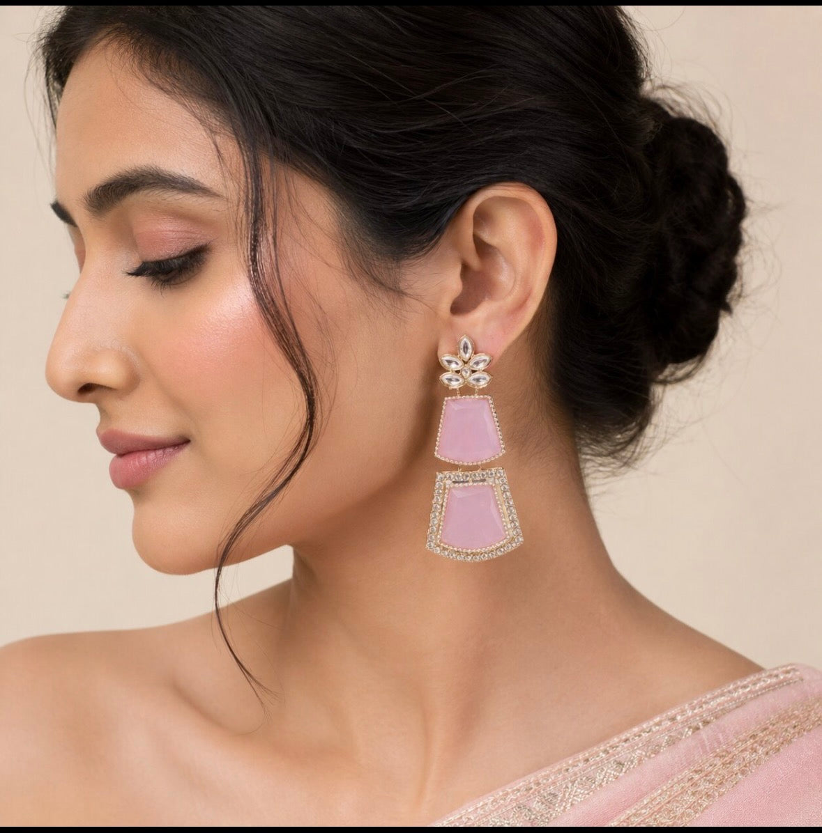 Luna Luxe™ Premium Crystal Statement Drop Earrings | Luxury Party & Wedding Wear for Women