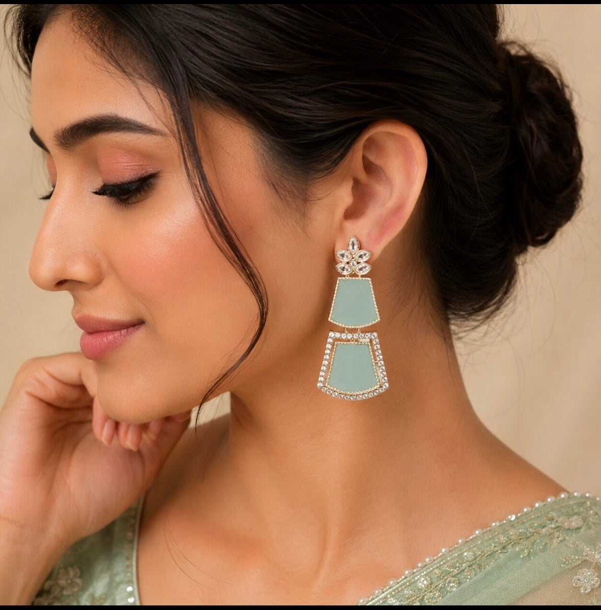 Luna Luxe™ Premium Crystal Statement Drop Earrings | Luxury Party & Wedding Wear for Women