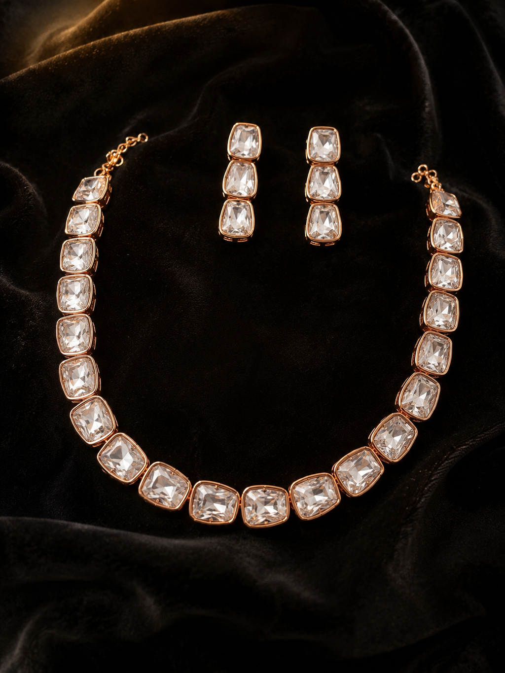 Luna Luxe™ Radiance Crystal Necklace & Earrings Set