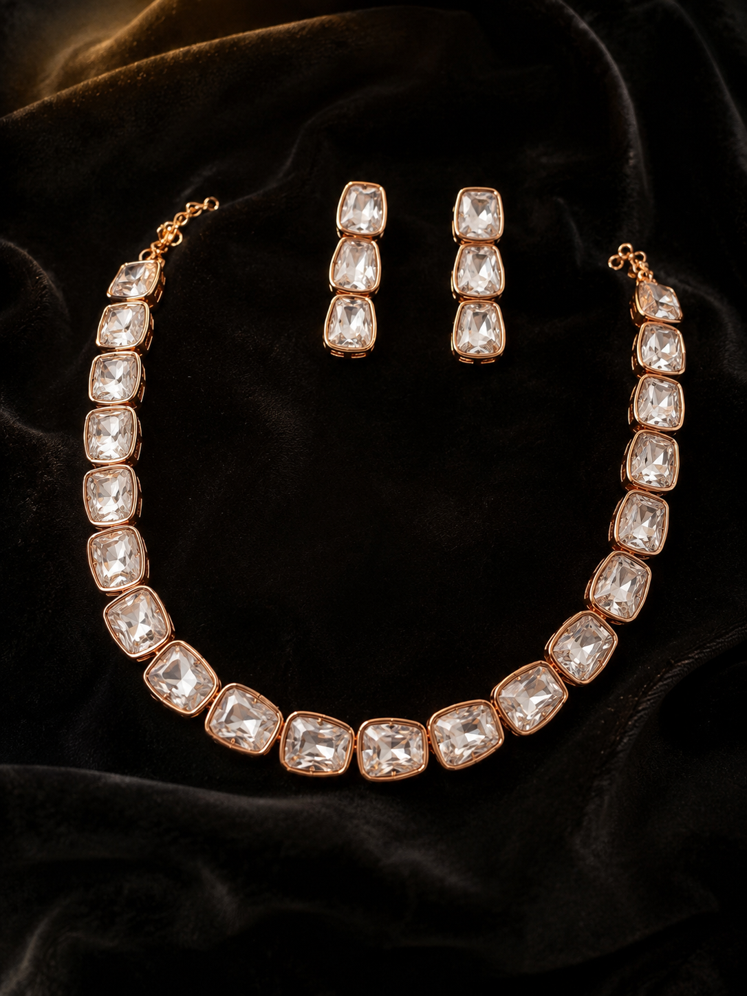 Luna Luxe™ Radiance Crystal Necklace & Earrings Set